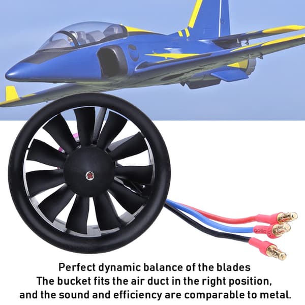 Til EDF 50mm 11-bladet ventilatorpropel med motor til RC flymodel tilbehør KV4300 4S