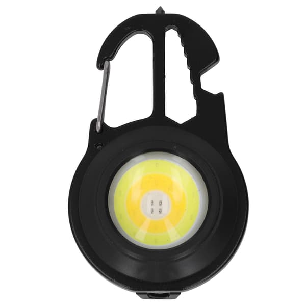 COB Mini Lommelygte 3 Tilstande USB Genopladelig Sort Lommelygte med Stativ til Camping Hjem