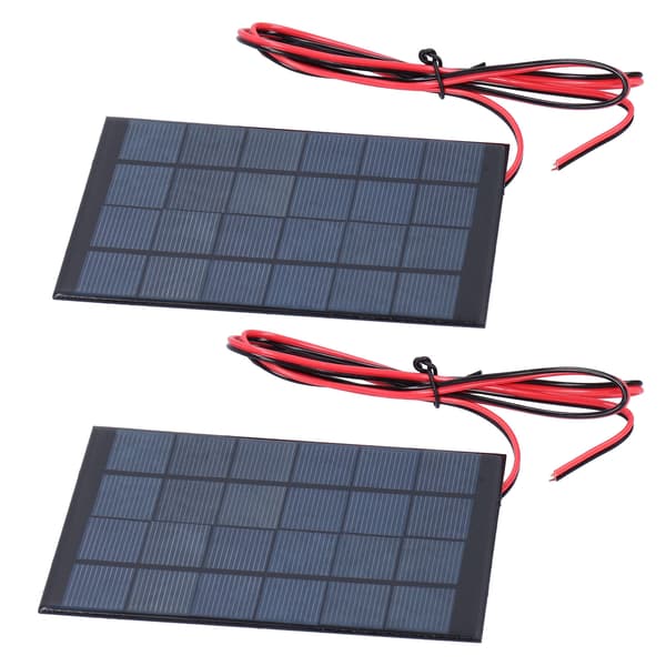 2 kpl mini-aurinkoepoksipaneeli 6V 2W DC 100 cm johdolla, tee-se-itse-elektroniikkatarvikesarja