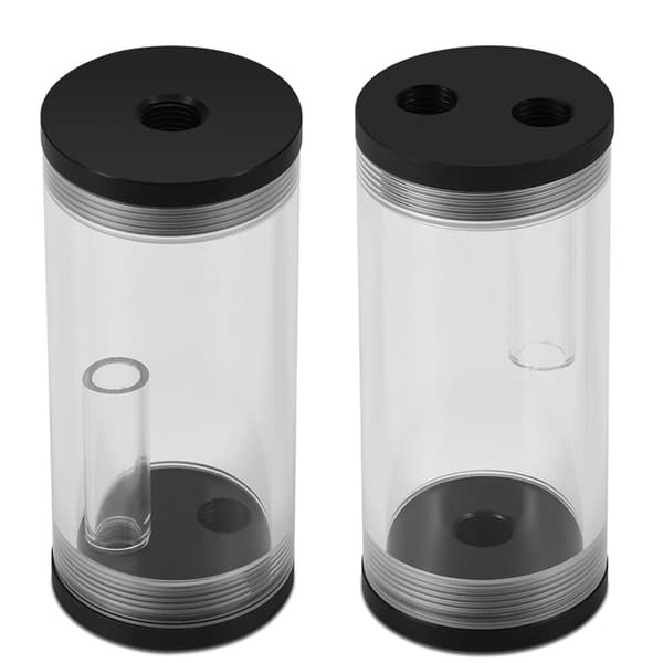 PC Computer Væske Vandkøling Radiator Akryl Cylinder Vandbeholder Tank Sæt