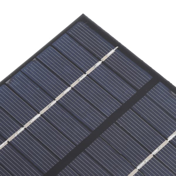 2W 12V Solpanel Polykrystallinsk Silicium DIY Bærbar Udendørs Oplader med Klips