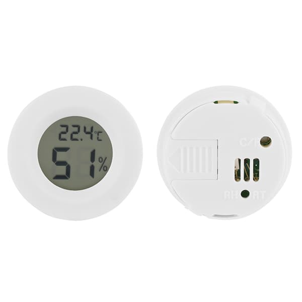 Digital LCD krybdyrtermometer og hygrometer, kæledyrstemperatur- og fugtighedsmåler
