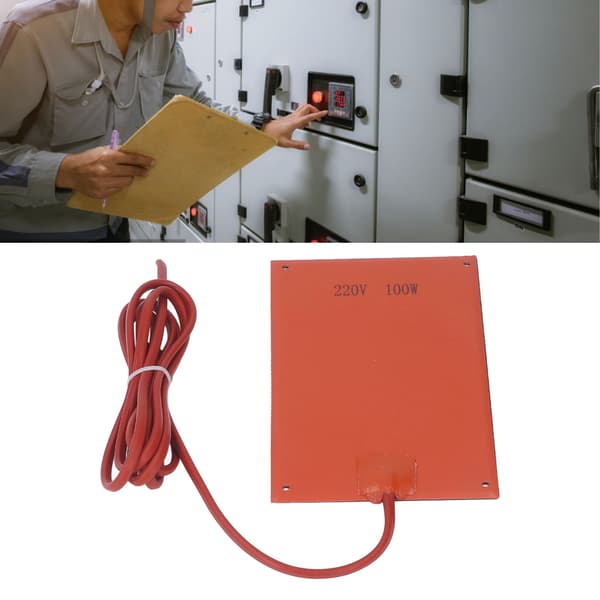 Motorvarmerpude Silikonegummi Bundkarvarmer 220V 100W til Vinter