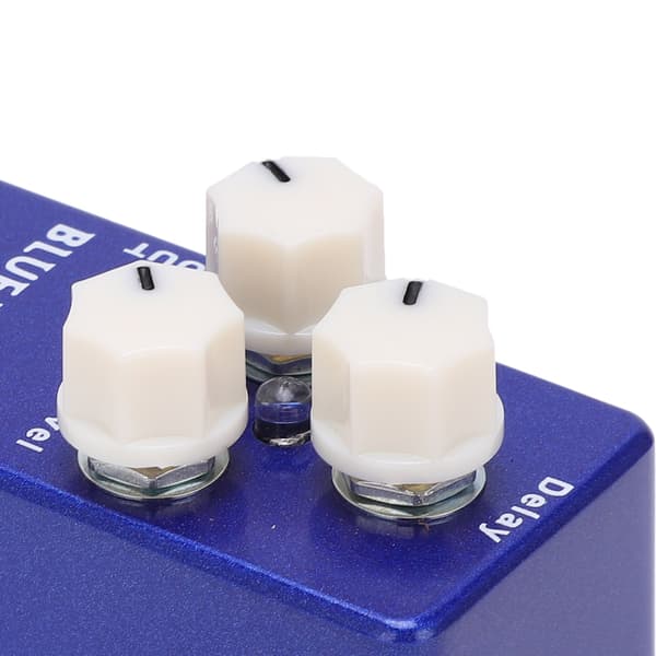 Gitarrpedal Mini Blå Delay Analog True Bypass Justerbart Pedalbordstillbehör