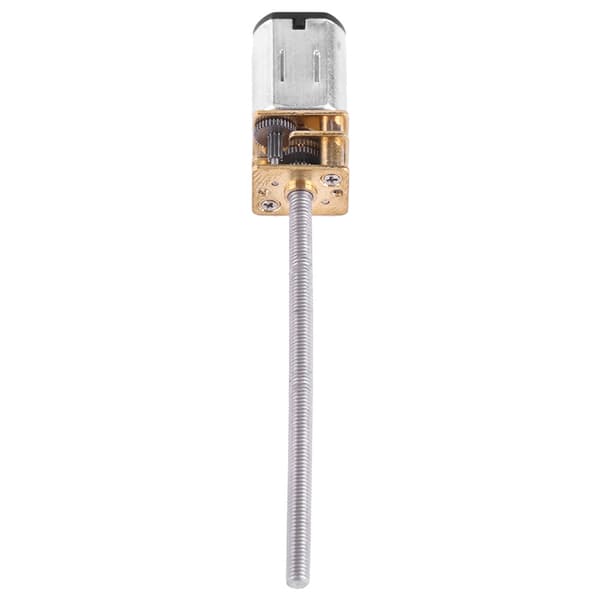 6V gearmotor med lang M3*55MM gevindudgangsaksel (30RPM)