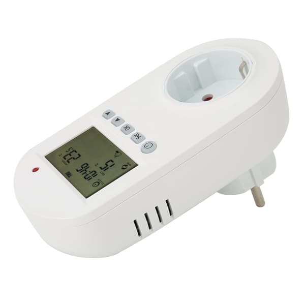 16A EU 230V Programmerbar Plug-in Termostat Elektrisk Varmetemperaturregulator