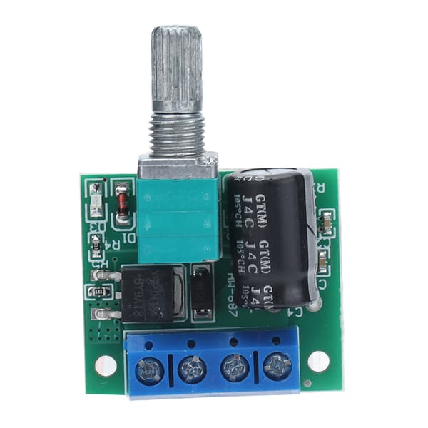 PWM Motorhastighedsregulator 4.5V-35V DC Regulator LED Dæmperknap 0-5A