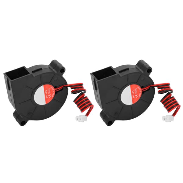 2 stk. 3D-printerventilator lydløs køleventilator passer til Ender‑3 reservedel 50x50x15mm DC24V
