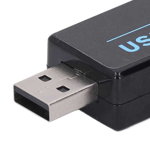 USB-lydadapter 3,5 mm dobbeltstik til USB 4-benet mini eksternt lydkort