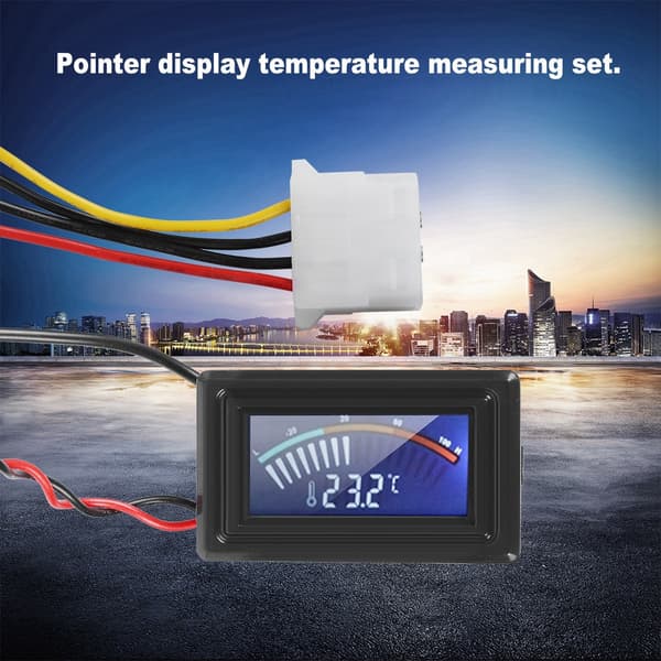PC Vandkølingssystem Pointer Display Termometer Temperaturmåler