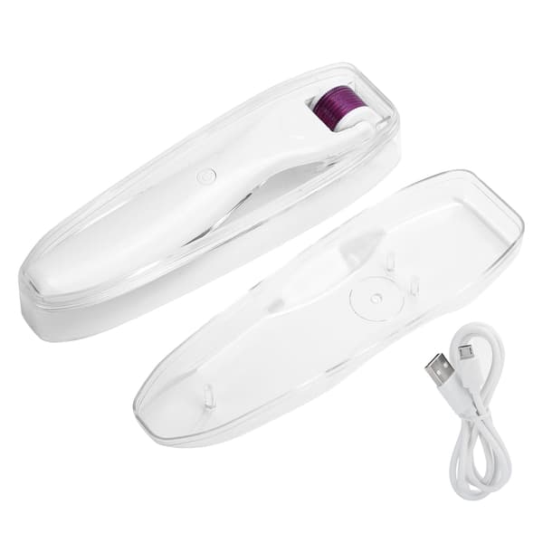 Mikronål Derma Roller Vibration Mikronål Ansigtsrulle Fotonterapi Lysrulle
