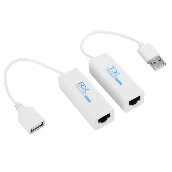 USB 2.0 200M Extender RJ45 Ethernet Forlængerkabel Netværkskabeladapter