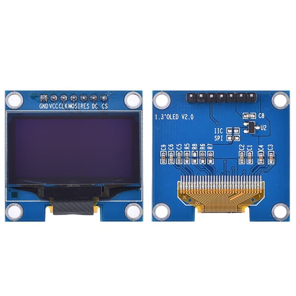 1,3 tommer IIC seriel 128 x 64 OLED 12864 skærmmodul SSH1106
