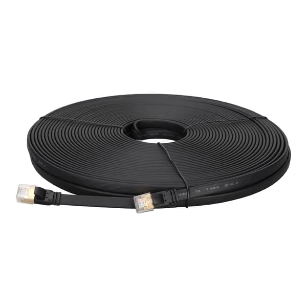 Cat8 Ethernet-kabel 40 Gbps transmissionshastighed 2000 Mhz højhastigheds internetkabel til pc-router til PS5 til PS3 30m