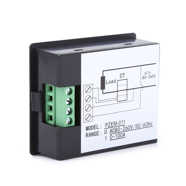 80-260V AC 100A Digital Övervakningsmultimeter Amperemeter Voltmeter Effekt Energitestare Med CT