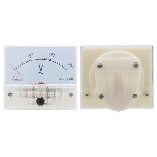 85L1 AC 0-300V Analog Voltmeter, Klar Skive ABS Panelmåler til Spændingstest