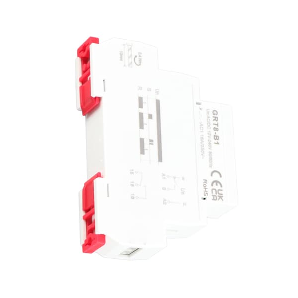 GRT8-B1 Mini Off-Delay -ajastinrele, DIN-kisko, AC/DC 12-240V