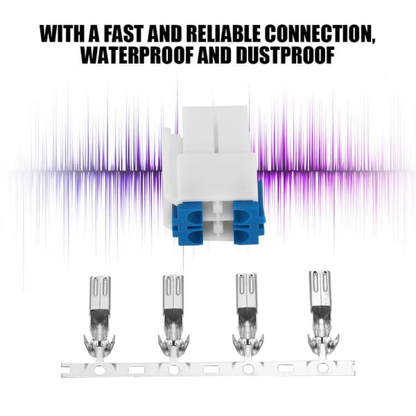 4-bens radiostrømkabelstik til IC-7000 IC-7600/FT-450 TS-480