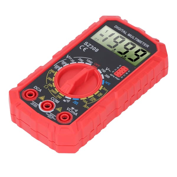 Digital Multimeter 4000 Counts NCV Tester AC DC Spänning Ohm Volt Ampere Meter Bärbar för Hem Bil Verkstad