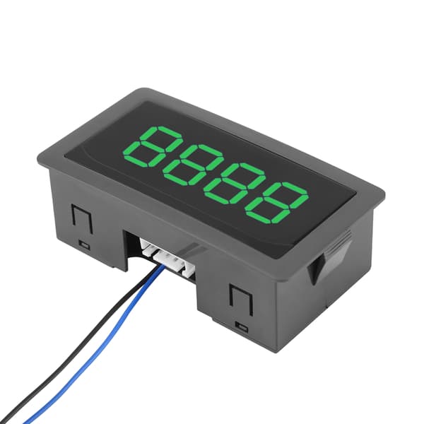 DC LED Digital Display 4-siffrig 0-9999 Upp/Ner Plus/Minus Panelräknare Grön