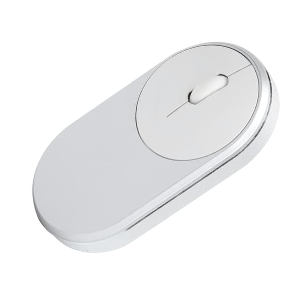 2.4Ghz Trådløs Mus Genopladelig Bluetooth Optisk USB Plugin Notebook Kontor Tilbehør (Sølvgrå)
