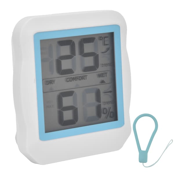 Mini Digital Termometer Hygrometer med Magnetisk Bagside, Indendørs Temperatur Fugtighedsmonitor til Hjemmet