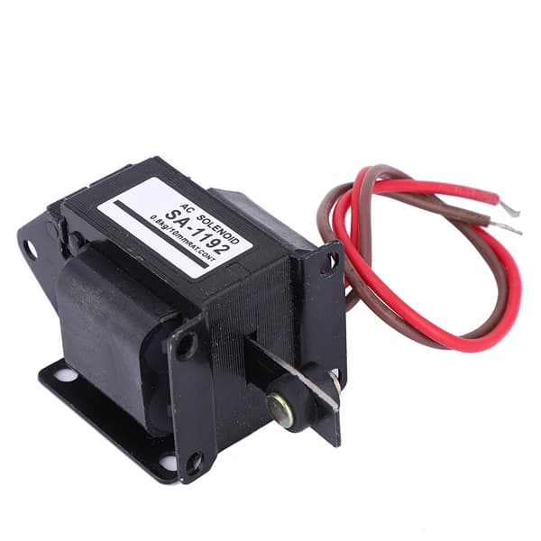 SA-1192 AC Solenoid Elektromagnet Push Pull Typ Elektrisk Magnet 220VAC 7.8N Slaglängd 10mm