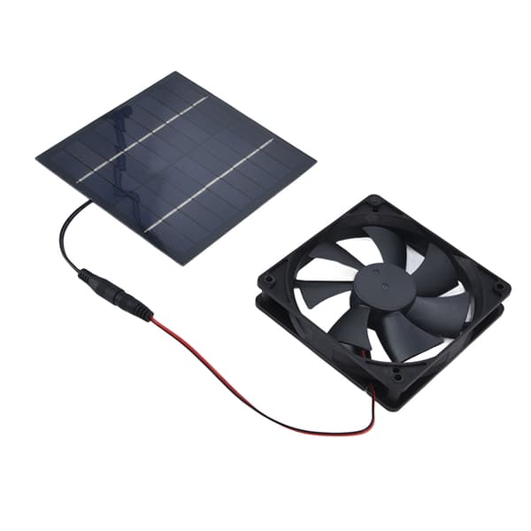 Soldrevet Ventilationsventilator 10W Enkelt Vandtæt Panel Kit til Hønsehus Drivhus