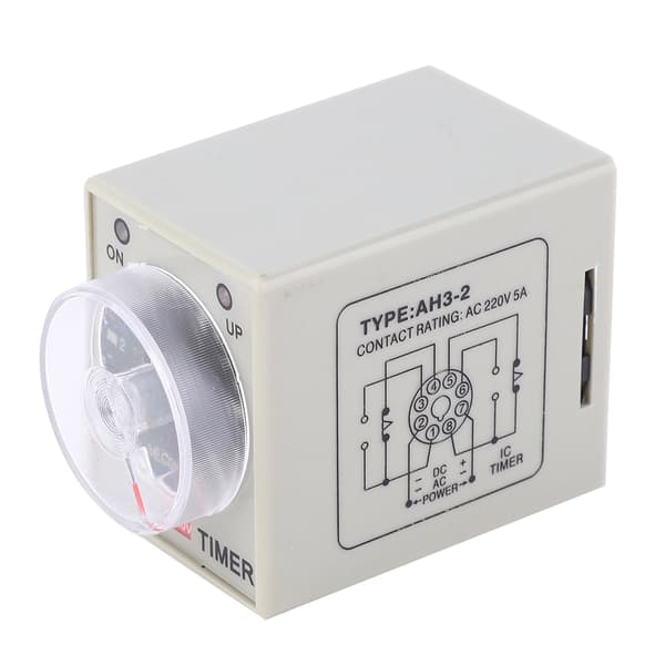 AH3-2 Tidsrelä Mini Fördröjningstimer AC 220V Styrenhet för Autosystem