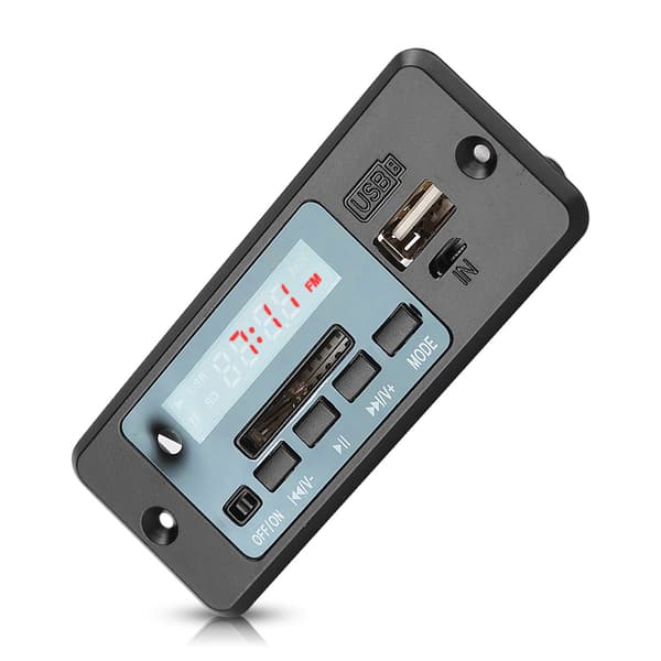 5V MP3 Audio Decoder Modul USB FM Radio MP3 Afkodningskort Musikafspiller med Strømforstærker Sort