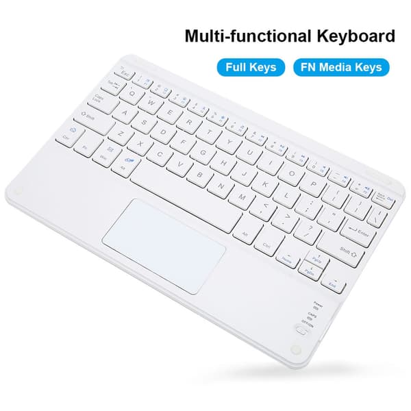 Bærbart 9-tommer Bluetooth Touchpad-tastatur med saksefødder, ultratyndt Bluetooth-tastatur