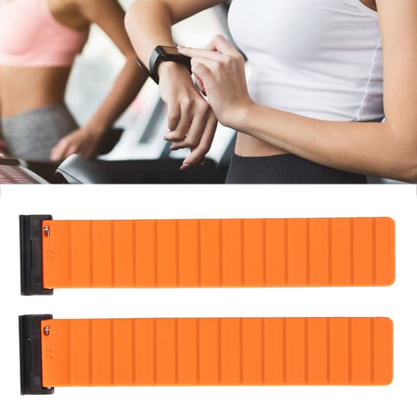 Quick-Release 26mm Silikone Urrem, Svedafvisende Magnetisk Rem til Vertix 2, Sort & Orange