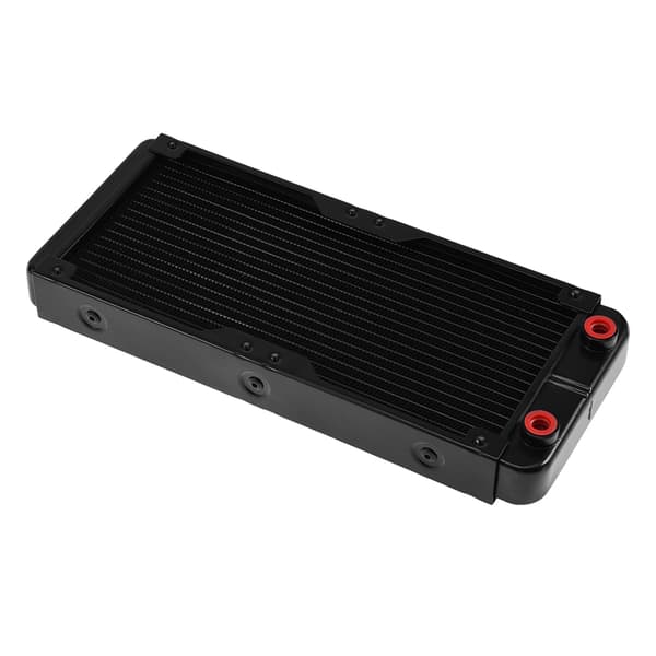 240MM Aluminium Computer Radiator Vandkøling Køler 18 Rør Varmeveksler CPU Køleplade