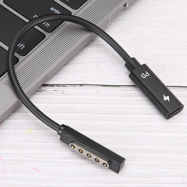 Sovittimen kaapeli Type C PD -pikalataus Microsoft Surface 1/2 / RT -tietokonepuhelintyökalulle