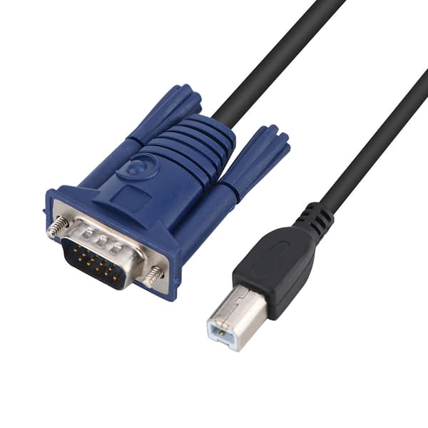 1,5M USB 2.0 KVM-switchkabel Multifunktionell kabel bekväm för PC-dator