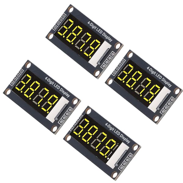 4-pack TM1637 0,36\" röd LED 4-siffrig 7-segments displaymodul digitalt rör för Arduino