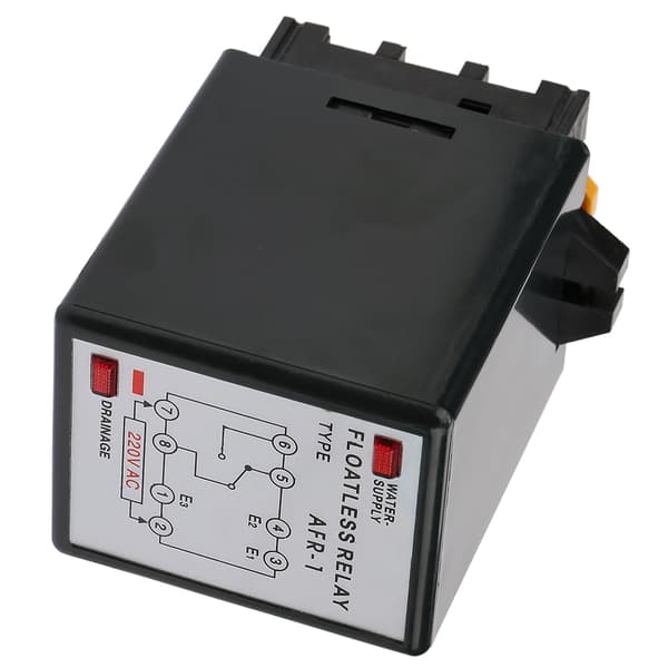 AFR-1 AC 220V vattennivåsensorrelä, svart vätskenivåregulator, 1-pack