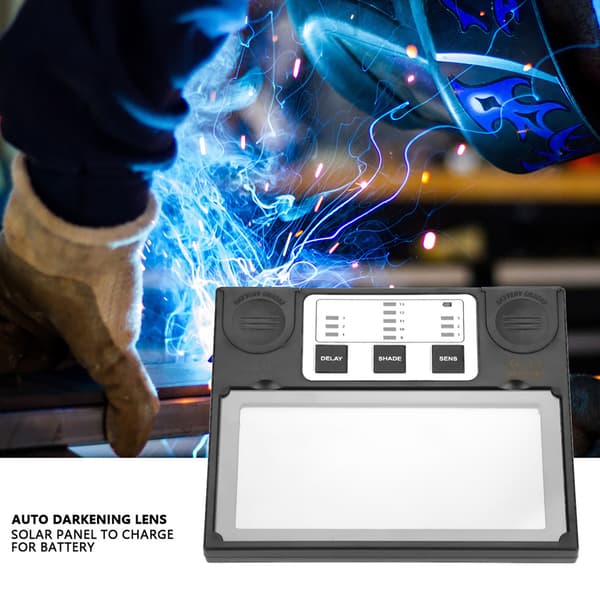 Solpanel Svetsvisir Lins Svetsmask Automatisk Mörkläggningslins 110 * 90mm