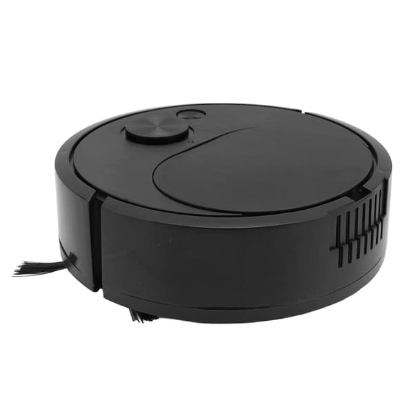 Robotstøvsuger Multifunktionel USB-opladning Mini Smart Fejerobot til trægulve, fliser, tæpper, sort