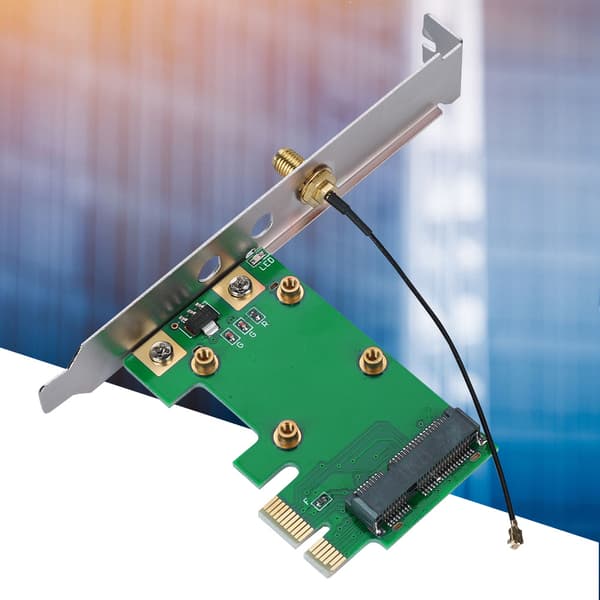 Mini PCI-E till PCI-E Riser-kort Utöka externt adapter nätverkskort