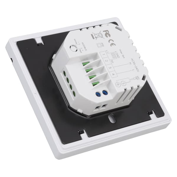 Smart termostat til hjemmet, programmerbar app-stemmestyring, elektrisk gulvvarme, temperaturregulator til ZigBee AC 95‑240V Hvid