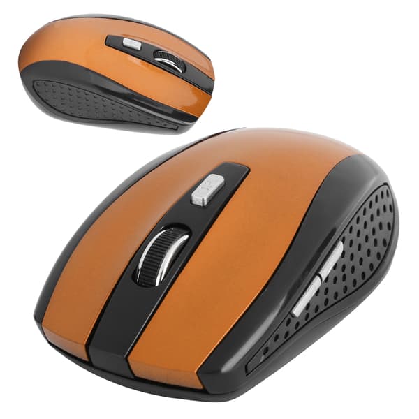 Trådløs mus Notebook Computer Optisk Gaming Tilbehør med justerbar DPI 250Hz Orange