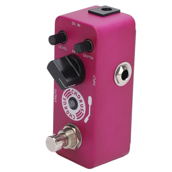 Choruspedal True Bypass Varm Klar Analog Chorus Effektpedal för Elgitarr Bas