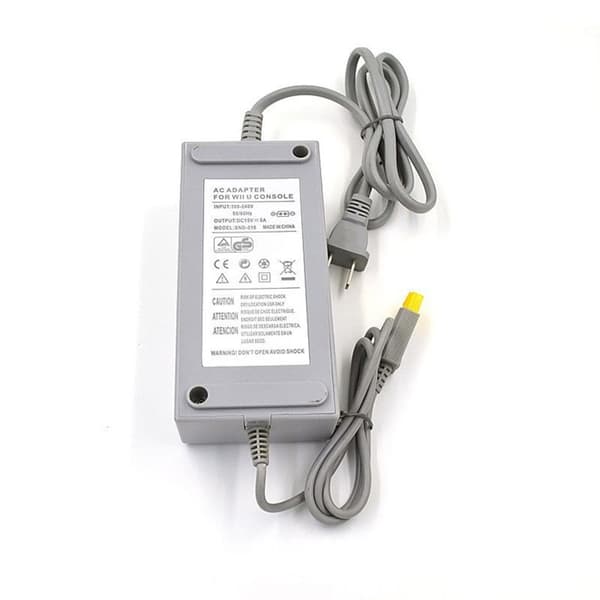 AC-adapter strømforsyning vægoplader ledning kabel til Wii U-konsol