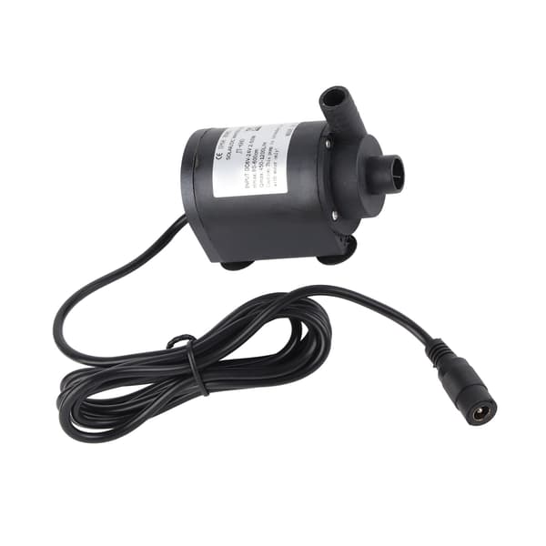 24V DC 1000L/H Solvarmvatten Cirkulationspump Borstlös Motor 7m Lyfthöjd