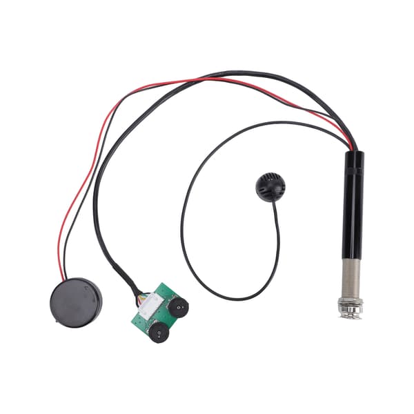 Gitarrpickup med mikrofon 2 installationer Hög känslighet Justerbar tonvolym Mikrofonpickup för akustisk gitarr Folkinstrument