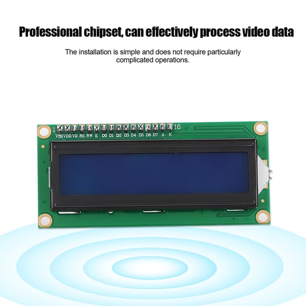 LCD-moduuli 1602 LCD-näyttö sovitinkortilla IIC/I2C/liitäntä sininen näyttö