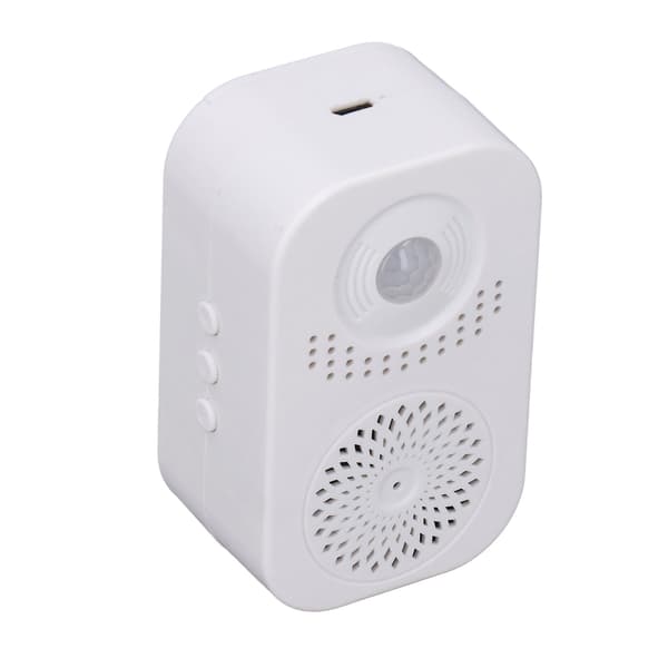 Trådlös rörelsesensor dörrklocka röstpåminnelse välkomstsummer ringsignaler volymjustering USB-laddning för hembutik