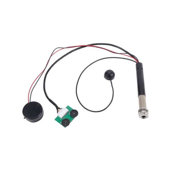 Gitarrpickup med mikrofon 2 installationer Hög känslighet Justerbar tonvolym Mikrofonpickup för akustisk gitarr Folkinstrument