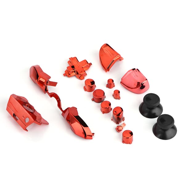 Fullständiga knappset Mod Ersättningsdel för Microsoft Xbox One Controller 3.5mm Jack (Röd)
